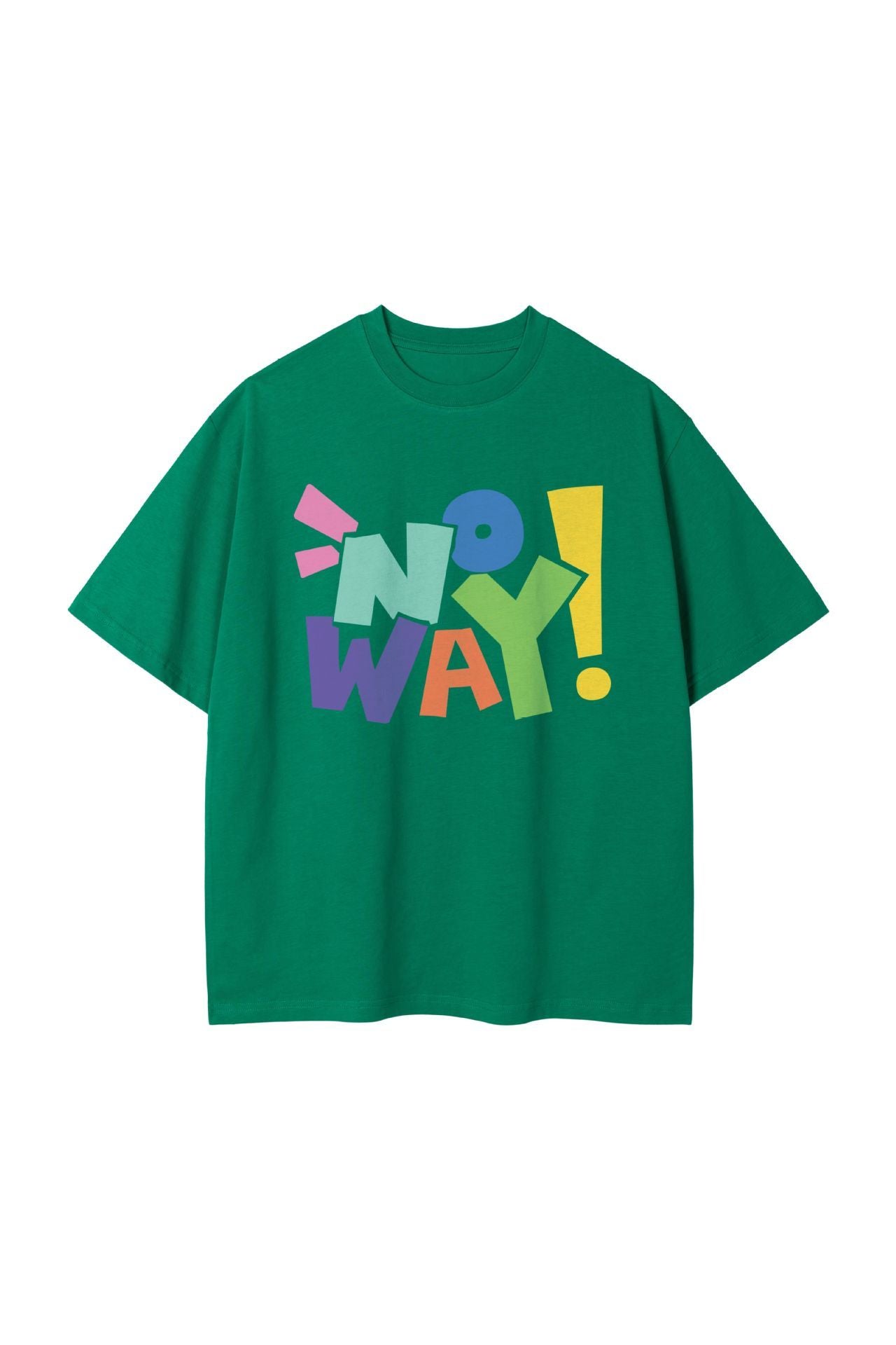 Letter NOWAY Pure Cotton Fashion Casual T-shirt