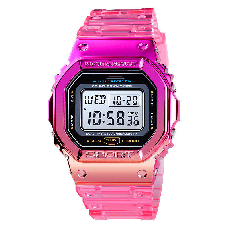 Transparent Belt Sports Watch Female Accessories