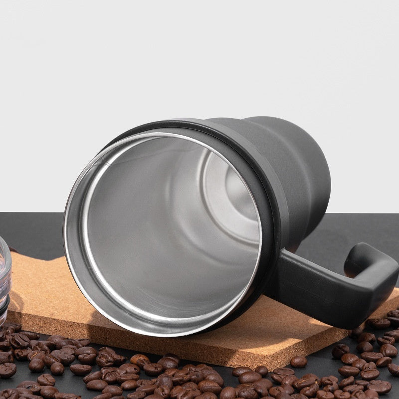 Stainless Steel Handle Car Water Straw Thermal Cup