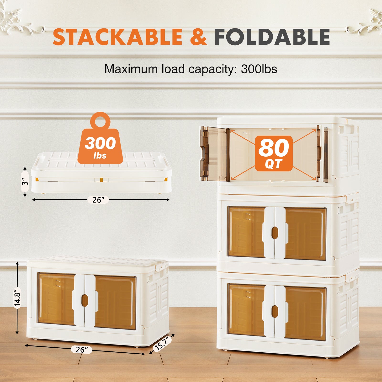 Stackable Magnetic Storage Box With Lid