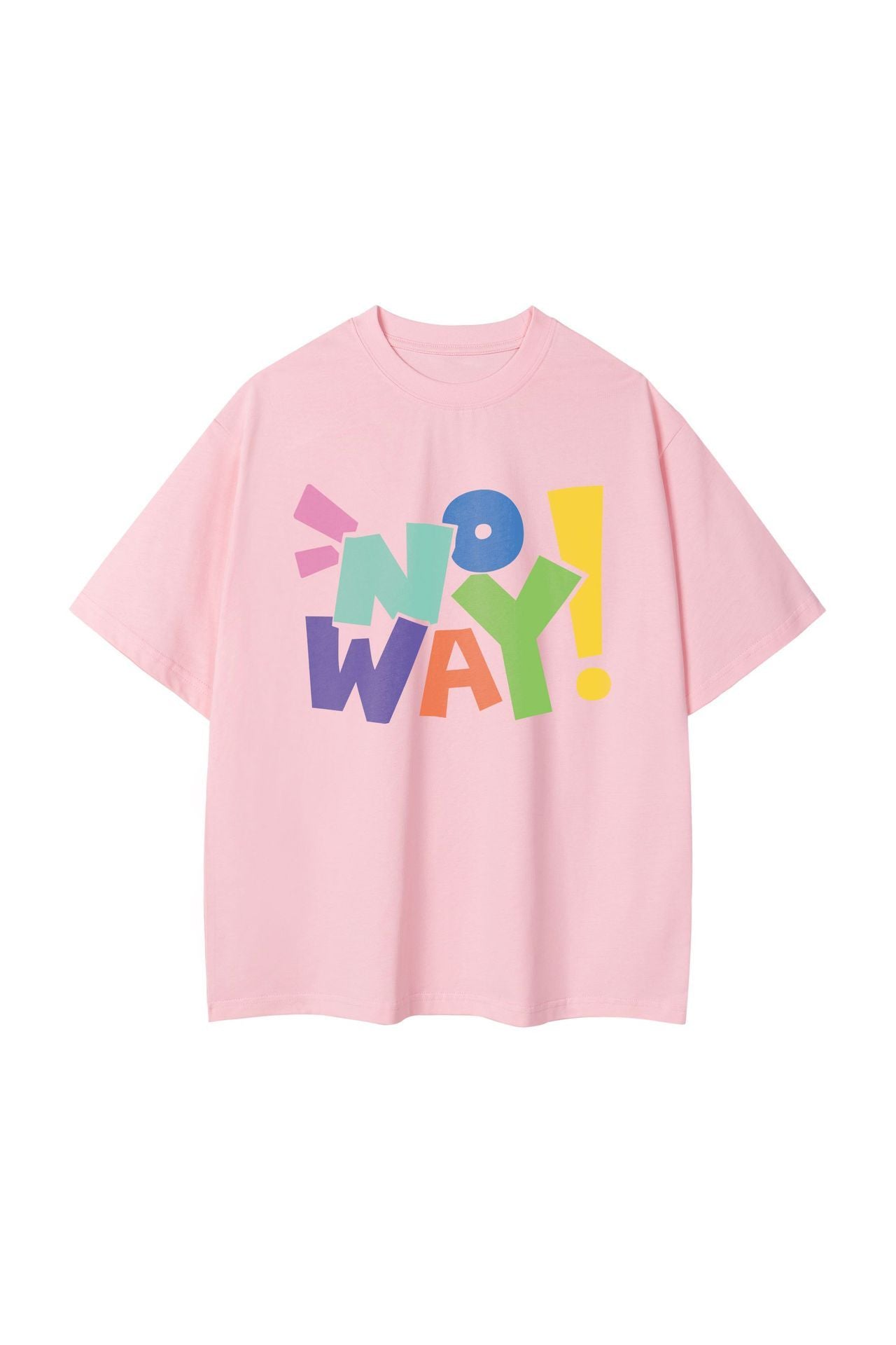 Letter NOWAY Pure Cotton Fashion Casual T-shirt
