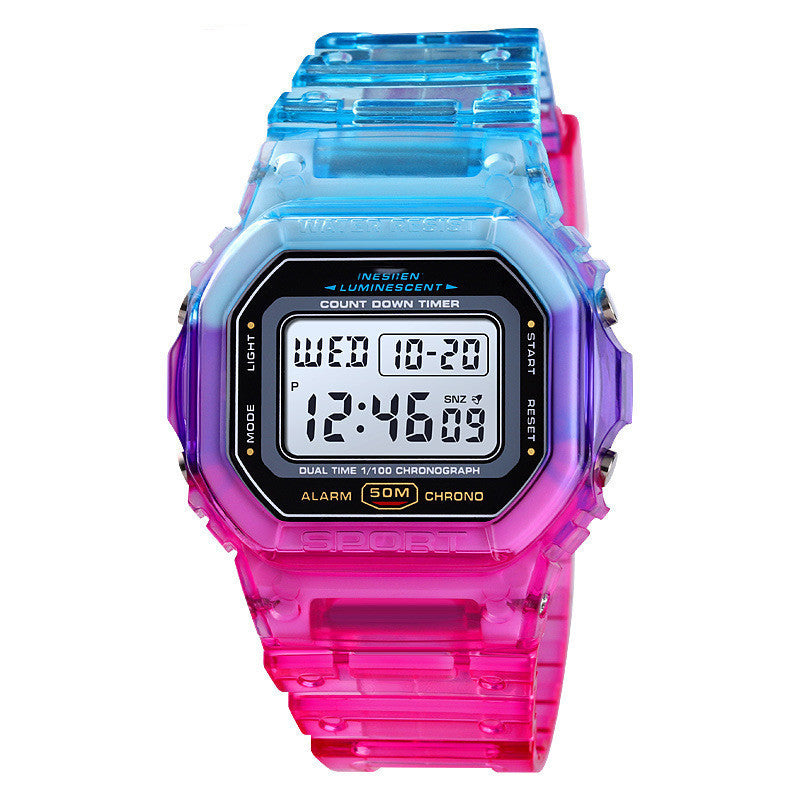 Transparent Belt Sports Watch Female Accessories