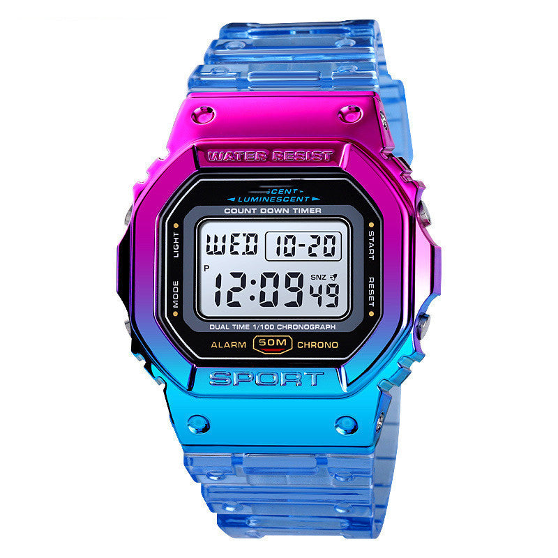 Transparent Belt Sports Watch Female Accessories