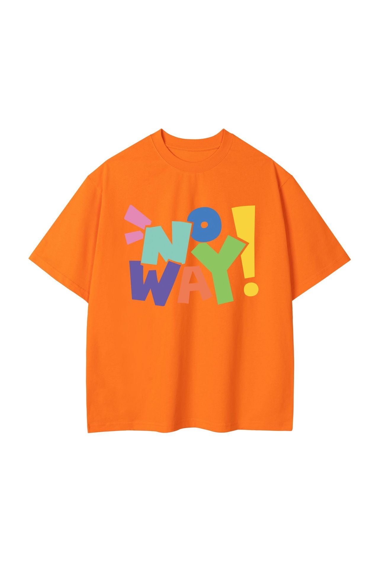 Letter NOWAY Pure Cotton Fashion Casual T-shirt