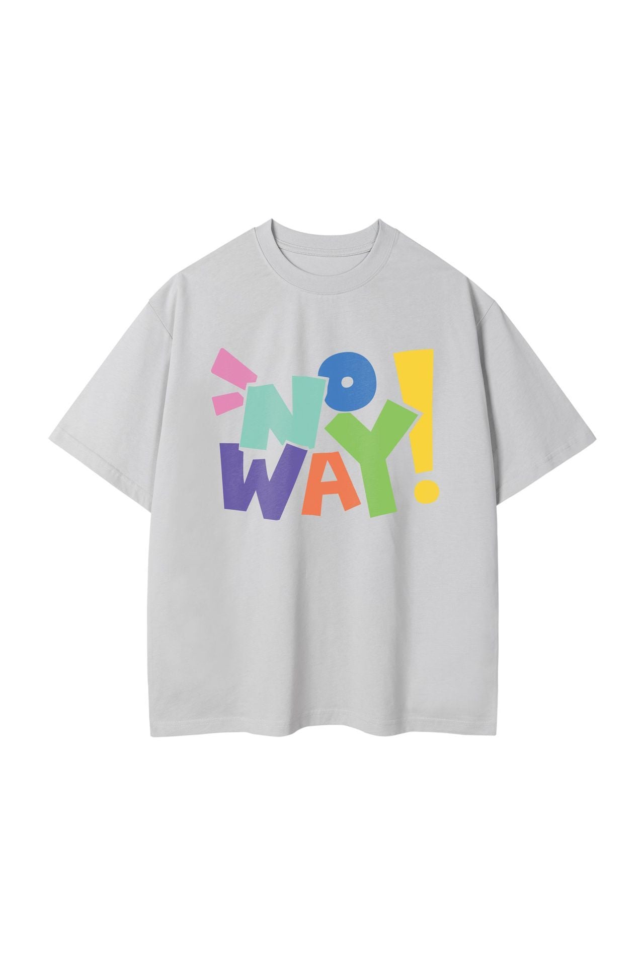Letter NOWAY Pure Cotton Fashion Casual T-shirt