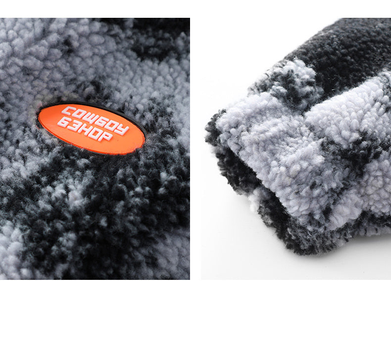 Fashion Comfortable Trend Oversized Faux Lamb Fur Jacket Winter Warm Fleece Coat