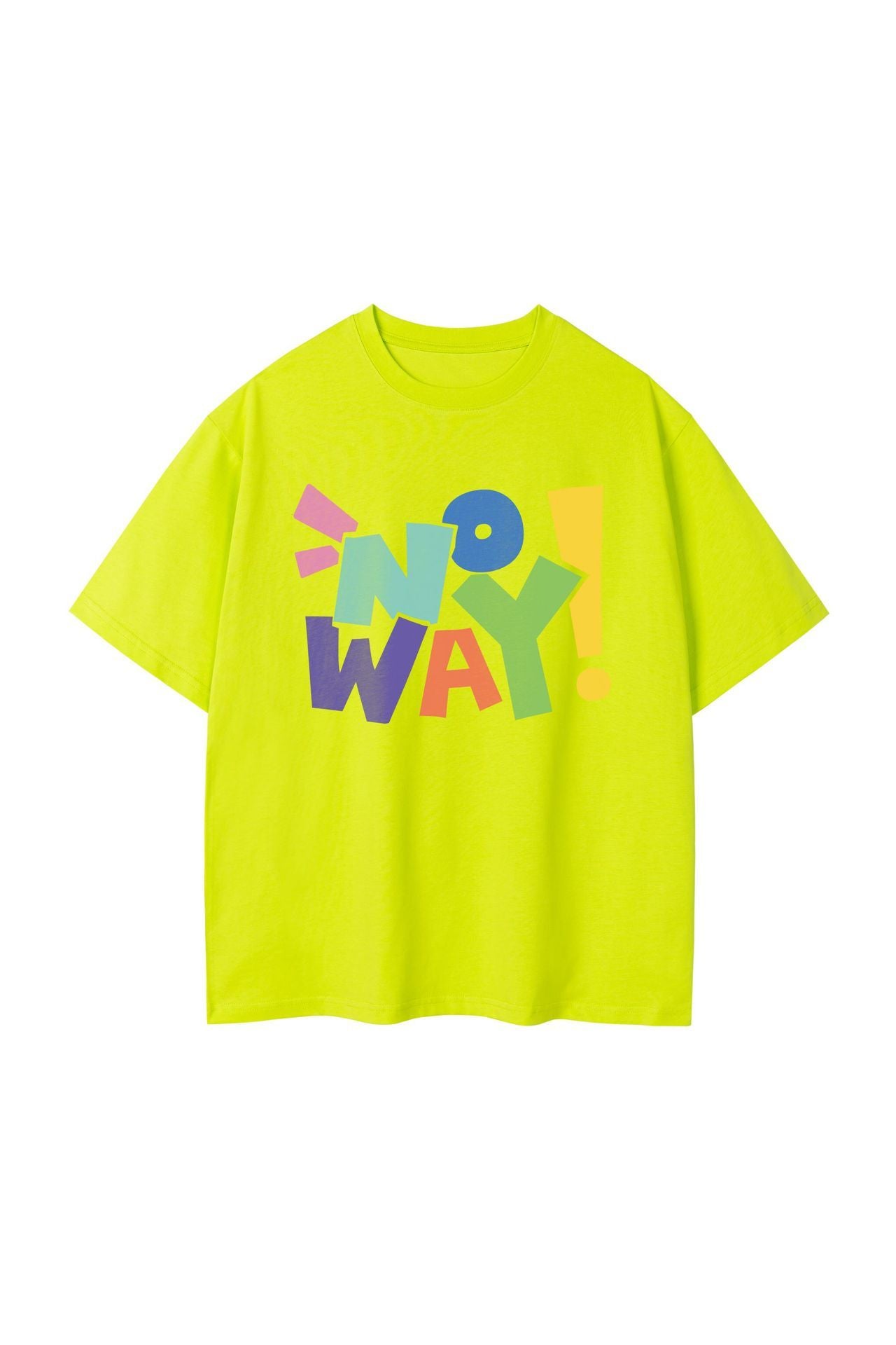 Letter NOWAY Pure Cotton Fashion Casual T-shirt