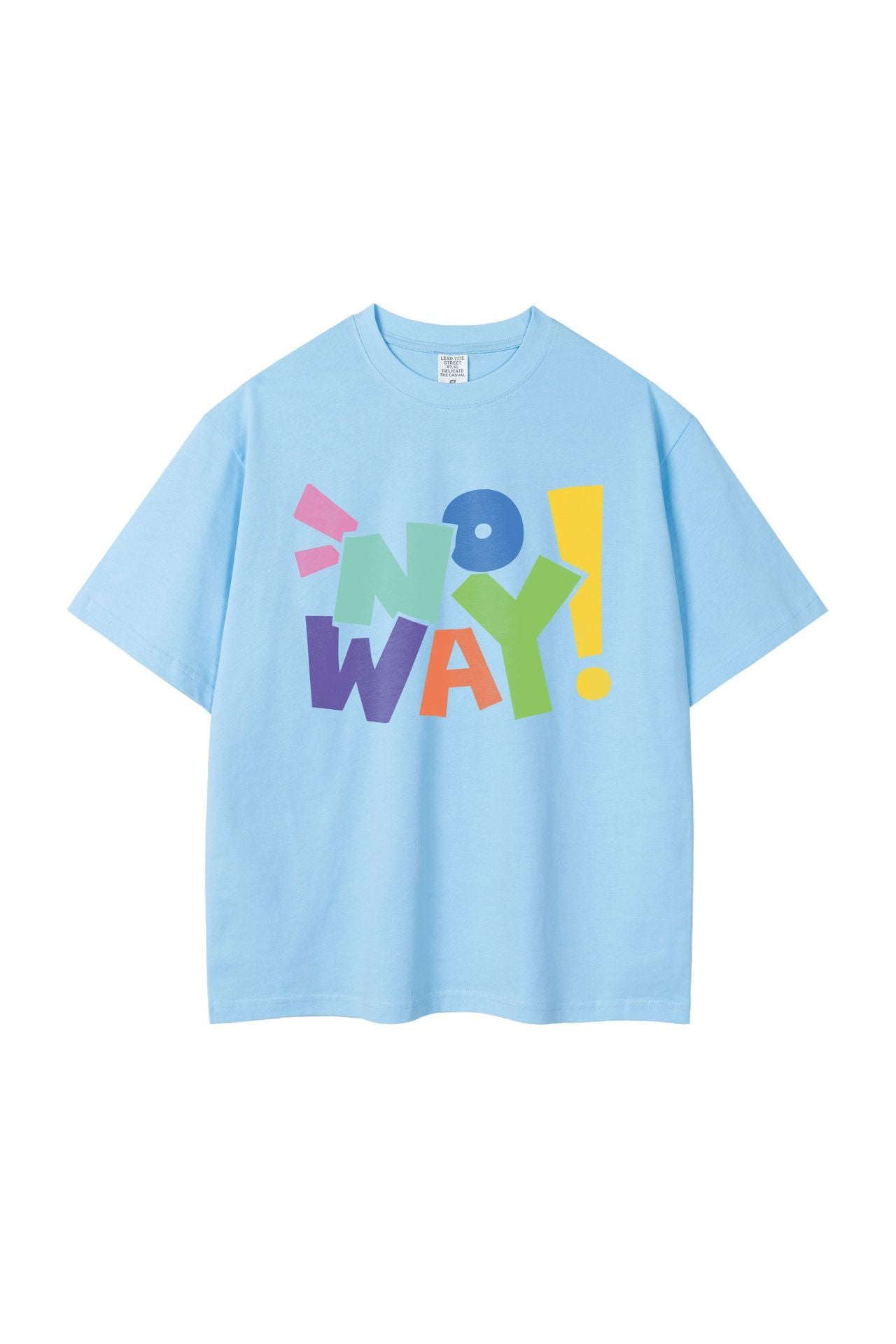 Letter NOWAY Pure Cotton Fashion Casual T-shirt