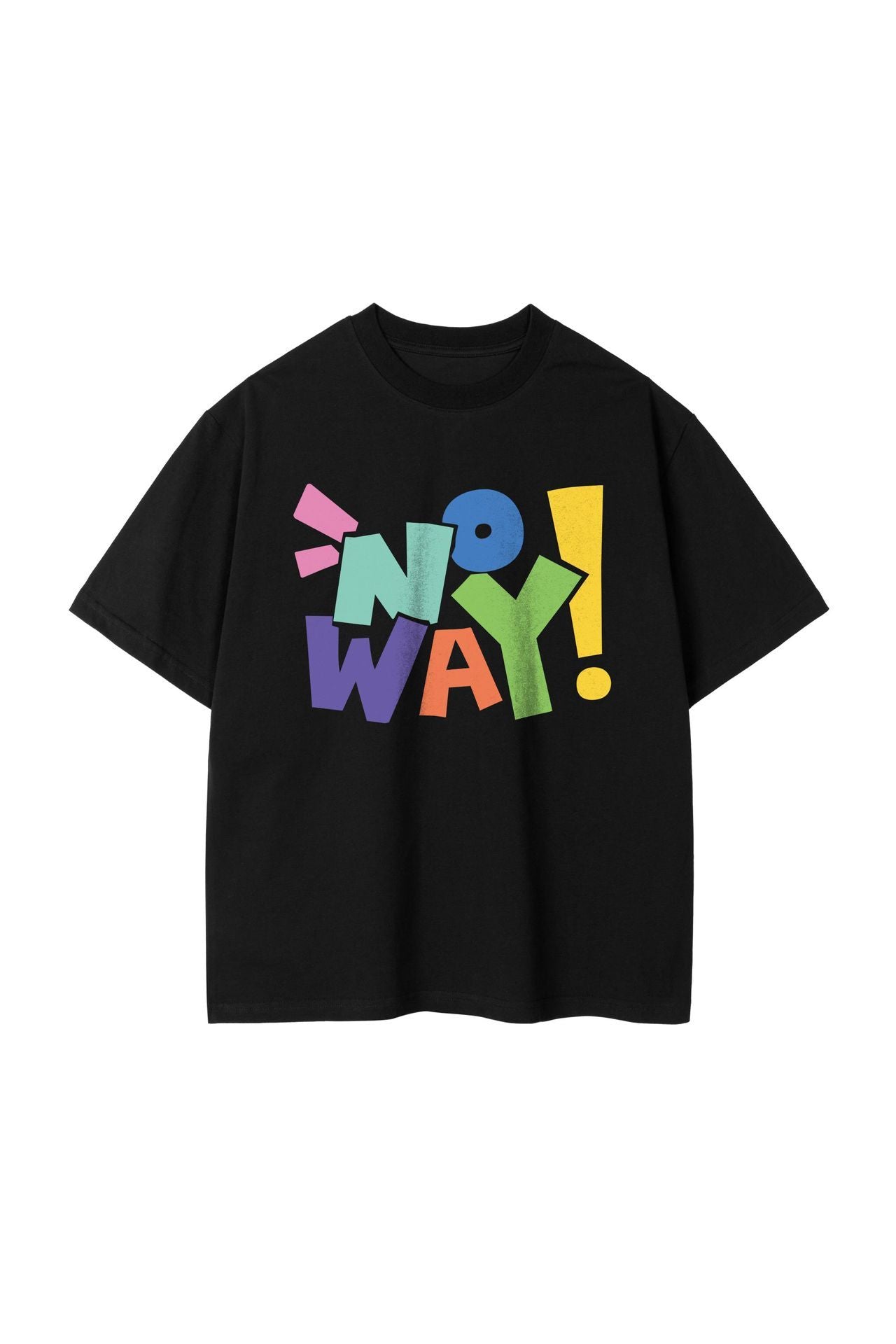 Letter NOWAY Pure Cotton Fashion Casual T-shirt