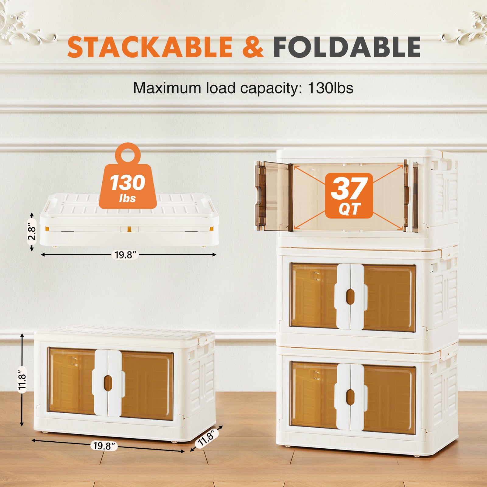 Stackable Magnetic Storage Box With Lid – Thefindora