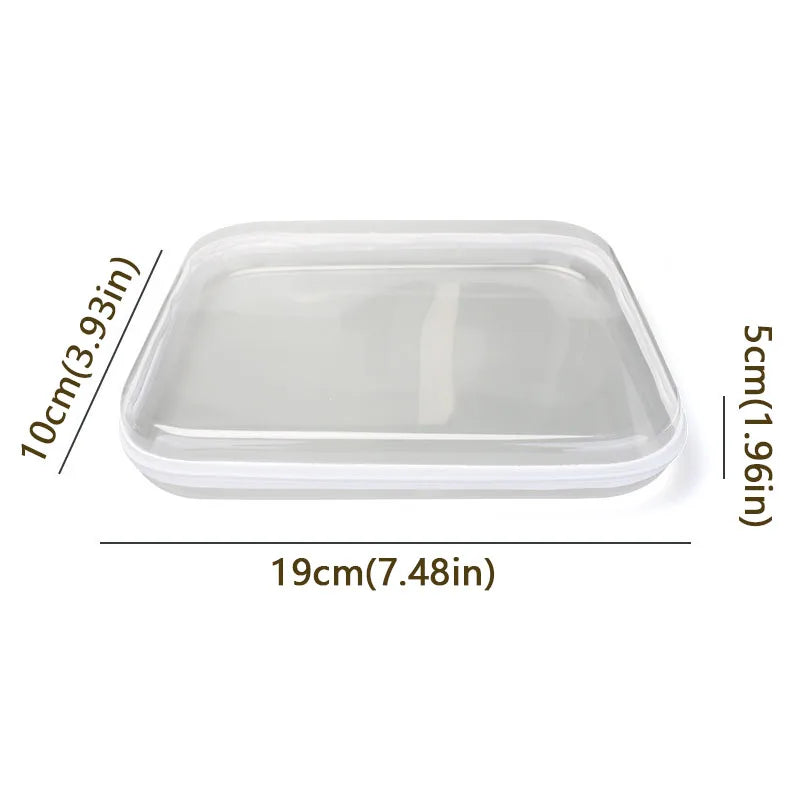 Large Capacity Zippered Plastic Storage Box Set Waterproof Pouch Case