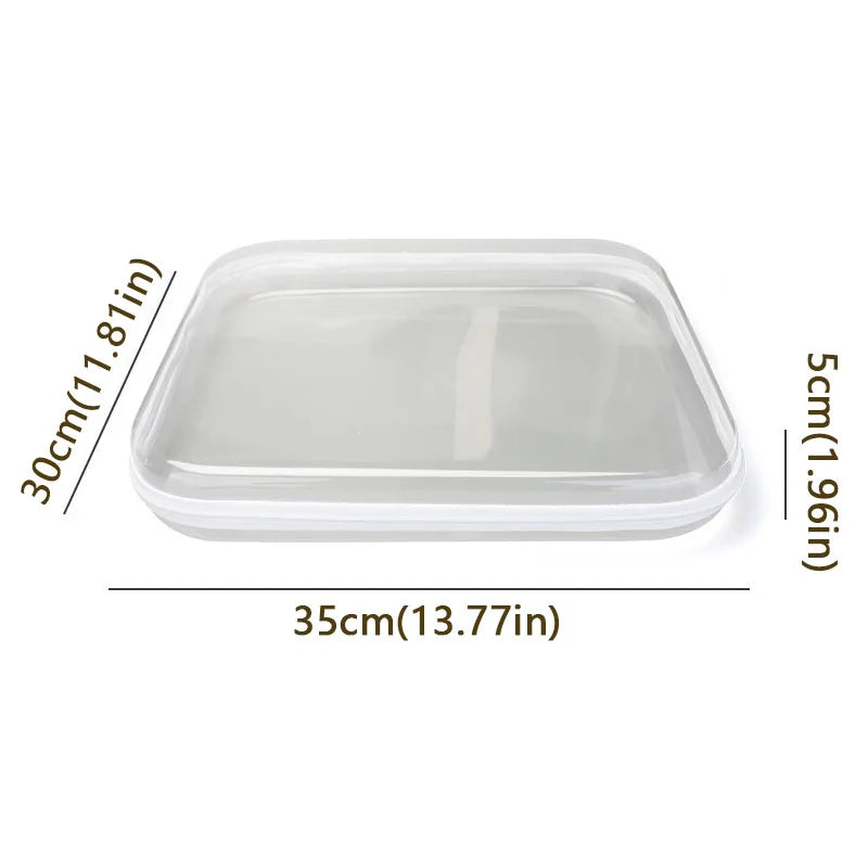 Large Capacity Zippered Plastic Storage Box Set Waterproof Pouch Case