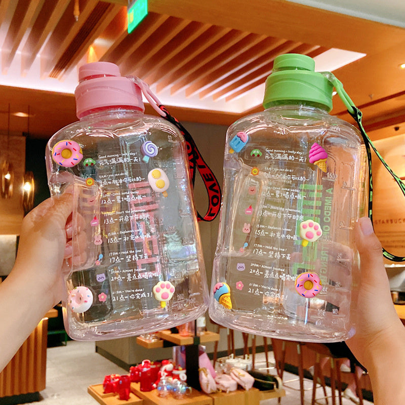 Large-capacity Water Cup Sports Bottle Male Fitness Large-ton Barrel