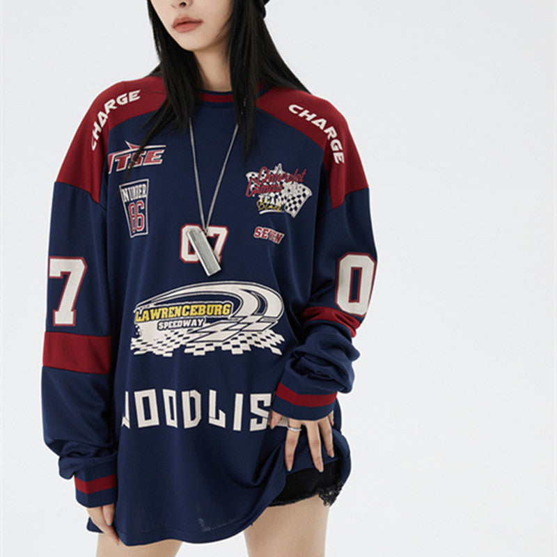 Street Vintage High Street Hip-hop Sports T-shirt