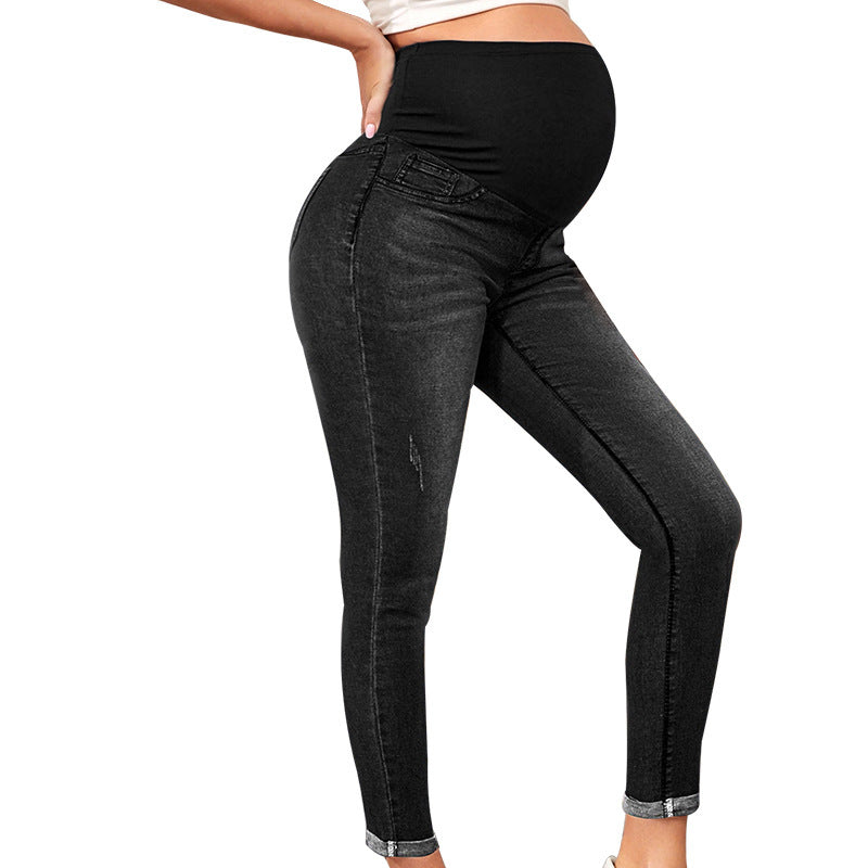 Maternity stretch High Waist Belly Support Maternity Leggings
