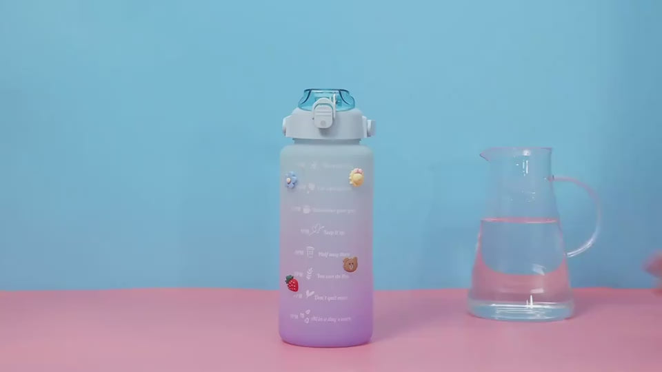 Big Water Bottle Summer Portable Big Water Cup 2 L